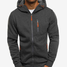 Fabian | Lässiger Herren-Hoodie mit Reißverschluss und Kapuze – Dunkelgrau