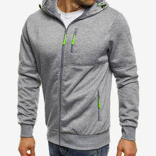 Fabian | Lässiger Herren-Hoodie mit Reißverschluss und Kapuze – Hellgrau