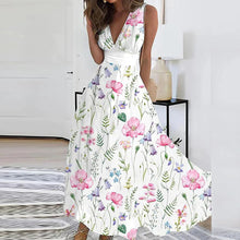Norma® | Elegantes ärmelloses Blumenkleid – Rosa