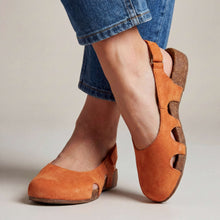 Nathilie – Slingback-Schuhe mit geschlossener Zehenpartie und Ausschnitten – Orange