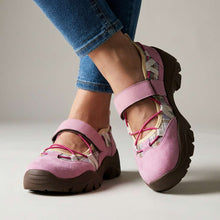 Wylma – Sneaker Mit Breiter Sohle Und Klettverschluss – Rosa