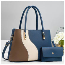 Camilla Damen große Handtasche aus Kunstleder – Blau