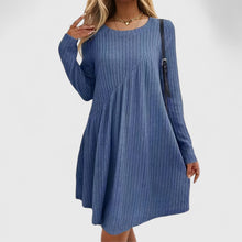 Chelsea | Elegantes Komfortkleid – Blau
