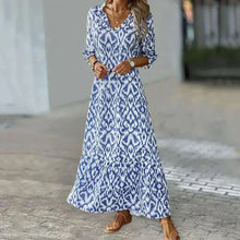 Sarah - Maxikleid mit halben Ärmeln – Hellblau