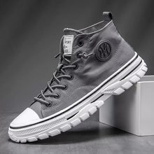 Trendy Urban Canvas Sneakers für Herren - Viktor – Grau