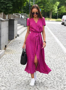 Imogen - Bequemes Sommerkleid – Rot