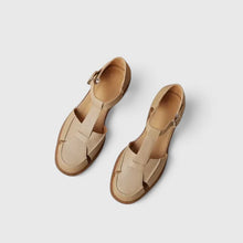 Lusia – Elegante Sandale Mit Schnallenriemen – Kamel