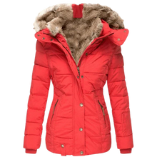 Norlina | Wasserdichter Wintermantel mit weichem Futter – Rot