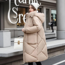 Aloisia - Lange, warme Fleecejacke – Khaki