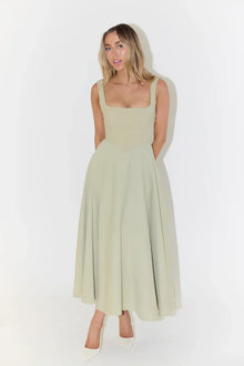 Mirelle™ – Damen Midi Kleid mit Hoher Taille für Stilvollen Komfort – Minzgrün (Ausverkauft)