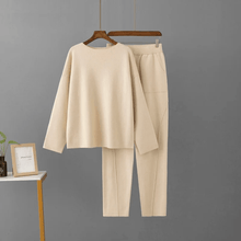 Arisha Pullover- und Hosen-Set – Beige