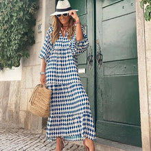 Brooklynn Boho-Sommerkleid – Blau
