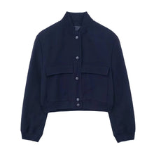 Calliope Gekürzte Bomberjacke – Marine