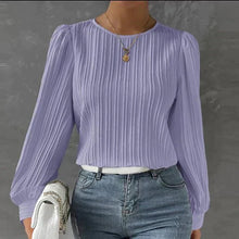 Daisyree - Struktur-Bluse für Mühelose Eleganz – Lila