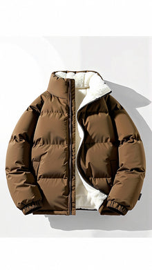 Cyrusteem - Warme Pufferjacke für Herren - Winter – Braun