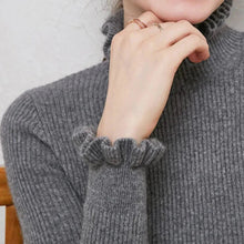 Darcy - Strick-Rollkragenpullover – Grau