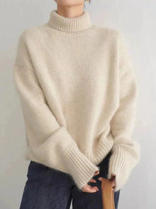 Dionella - Strickpullover - Rollkragen – Beige
