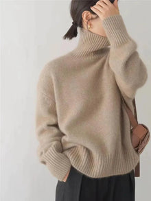 Dionella - Strickpullover - Rollkragen – Khaki