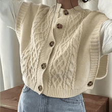 Eileen - Strickweste – Beige