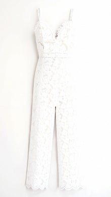 Eleonora - Boho Jumpsuit - Verstellbare Träger – Weiß