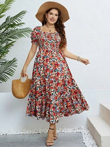 Evelina - Plus Size Kleid - Sommer Boho – Mehrfarbig