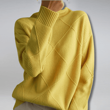 Everly - Strick-Rollkragenpullover – Gelb
