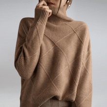 Everly - Strick-Rollkragenpullover – Braun