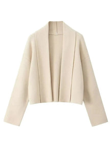 Fayette - Strickjacke mit Schalkragen - Herbst-Outerwear – Beige