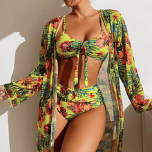 Freja - Bedrucktes Bikini-Set – Blau