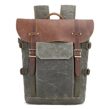 Huxley - Vintage-Kameratasche - Robustes Batik-Canvas – Dunkel Grau