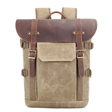 Huxley - Vintage-Kameratasche - Robustes Batik-Canvas – Khaki