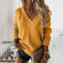 Jacinth - Strickpullover - V-Ausschnitt – Gelb