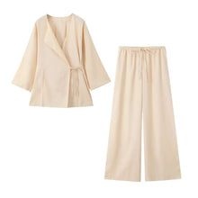 Jezebel - Lässiges Set - Lockere Passform – Beige Anzug