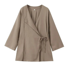 Jezebel - Lässiges Set - Lockere Passform – Khaki-Top