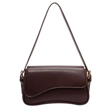 Juneesa - Flap Umhängetasche - Vintage Leder Mode – Kaffee