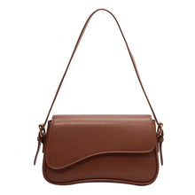 Juneesa - Flap Umhängetasche - Vintage Leder Mode – Rotbraun