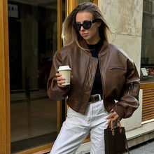 Juniper - Vintage-Jacke - Gekürzter Schnitt – Braun