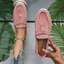 Kendy - Loafer aus Segeltuch - Knoten und Charme Detail – Rosa