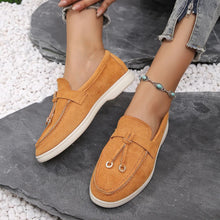 Kendy - Loafer aus Segeltuch - Knoten und Charme Detail – Orange