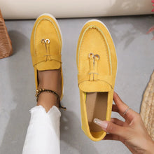 Kendy - Loafer aus Segeltuch - Knoten und Charme Detail – Gelb