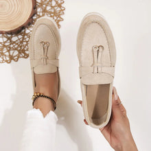 Kendy - Loafer aus Segeltuch - Knoten und Charme Detail – Khaki