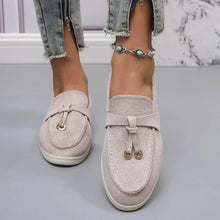 Kendy - Loafer aus Segeltuch - Knoten und Charme Detail – Grau