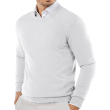 Kolby - Slim-Fit-Pullover - Moderner Minimalismus – Weiß