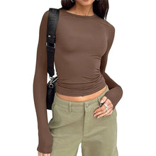 Lalika - Langarmhemd - Slim-Fit Stil – Braun