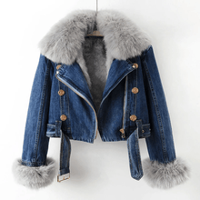 Liselotte - Denim-Jacke für Frauen – Dunkelblau