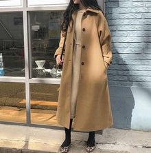 Maia - Langer Trenchcoat - Geknöpft & Mit Gürtel – Khaki