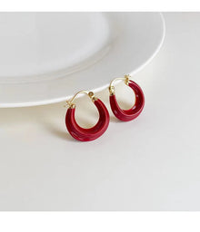 Micara -  Blue Arc - Ohrringe – Rot