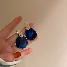 Micara - Blue Drops - Ohrringe – Blau