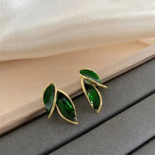 Micara - Emerald Leaf - Ohrringe – Grün
