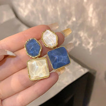 Micara - Ocean Frost - Ohrringe – Blau Weiß